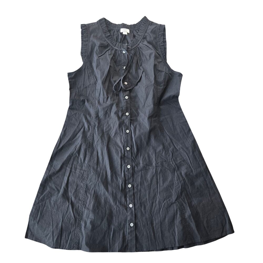 J. Crew Factory Ruffle Tie-Neck Mini Dress Size 12 NWT - Picture 2 of 6